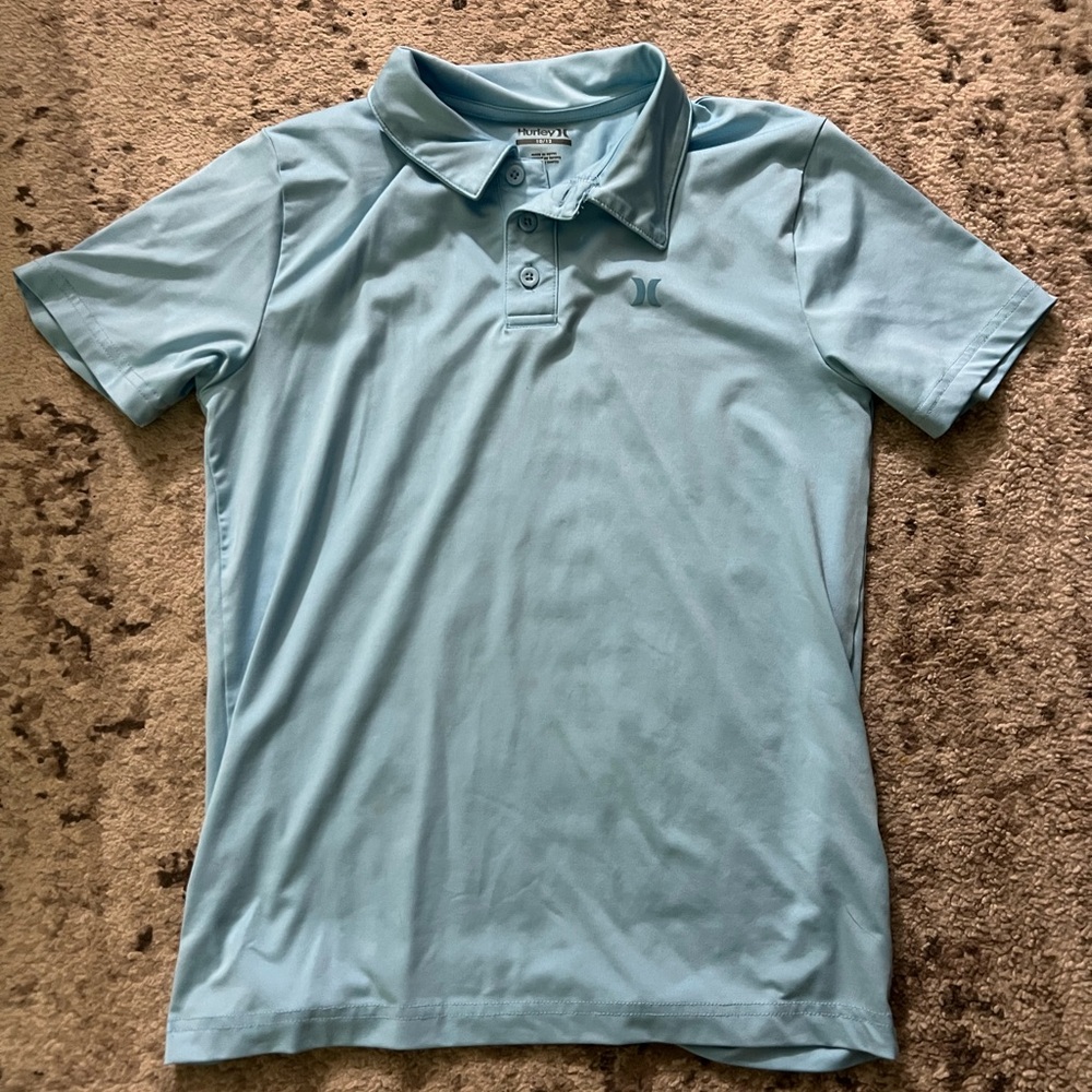 Hurley Sky Blue Button-Up Shirt